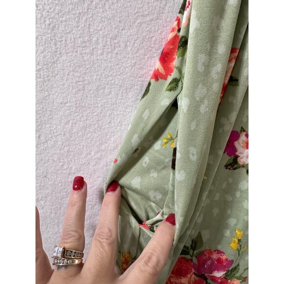 Haptics Floral Green Dress - Picture 4 of 8